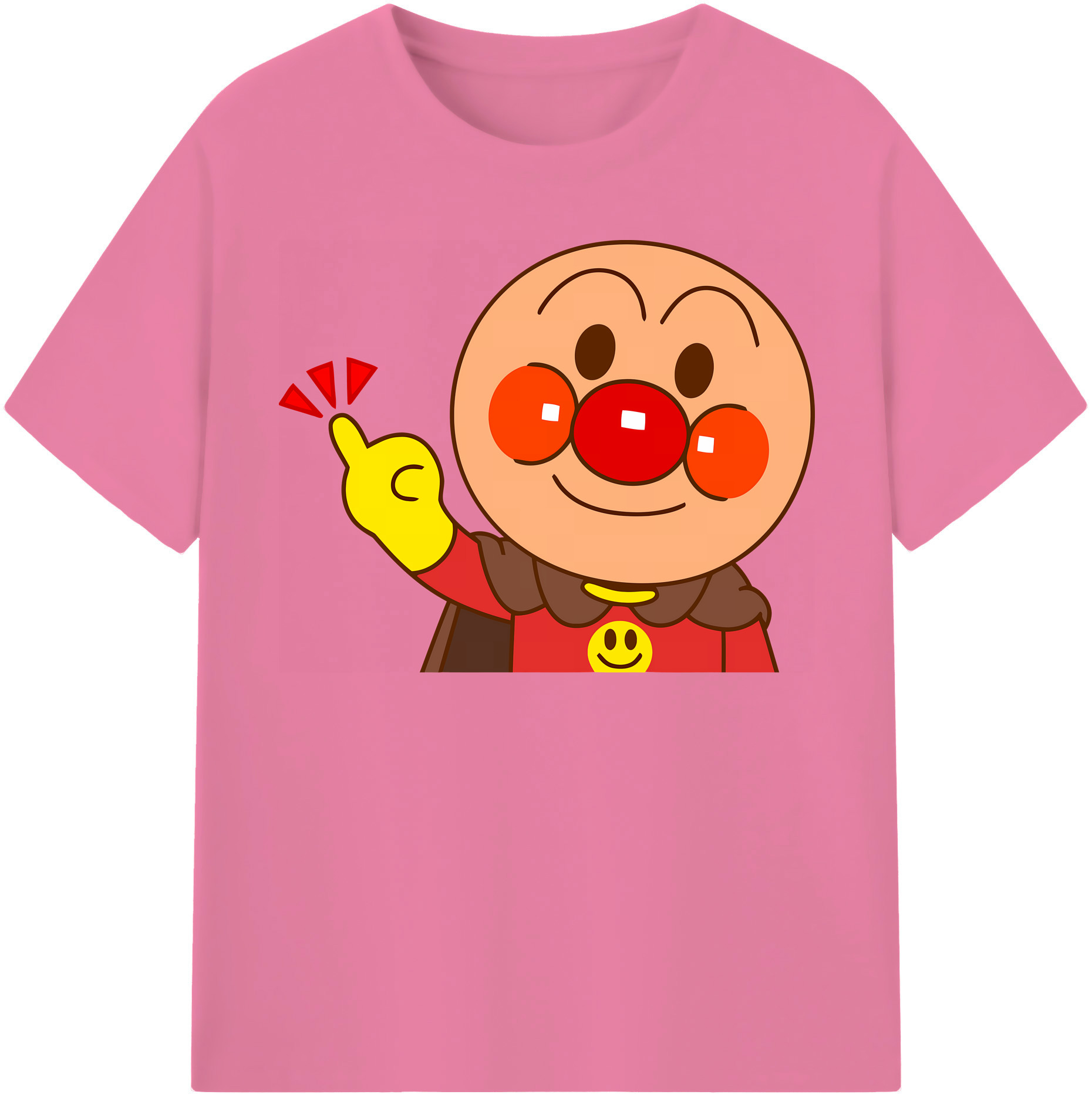 （画像用） アンパンマン Anpanman 綿100％半袖Tシャツ（フロントプリント）